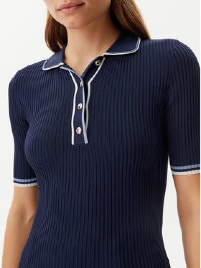 Guess Sweter W5GR37 Z3L10 Granatowy Regular Fit