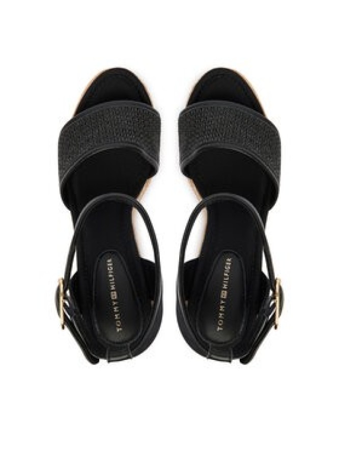 Tommy Hilfiger Espadryle High Wedge Espad FW0FW09471 Czarny