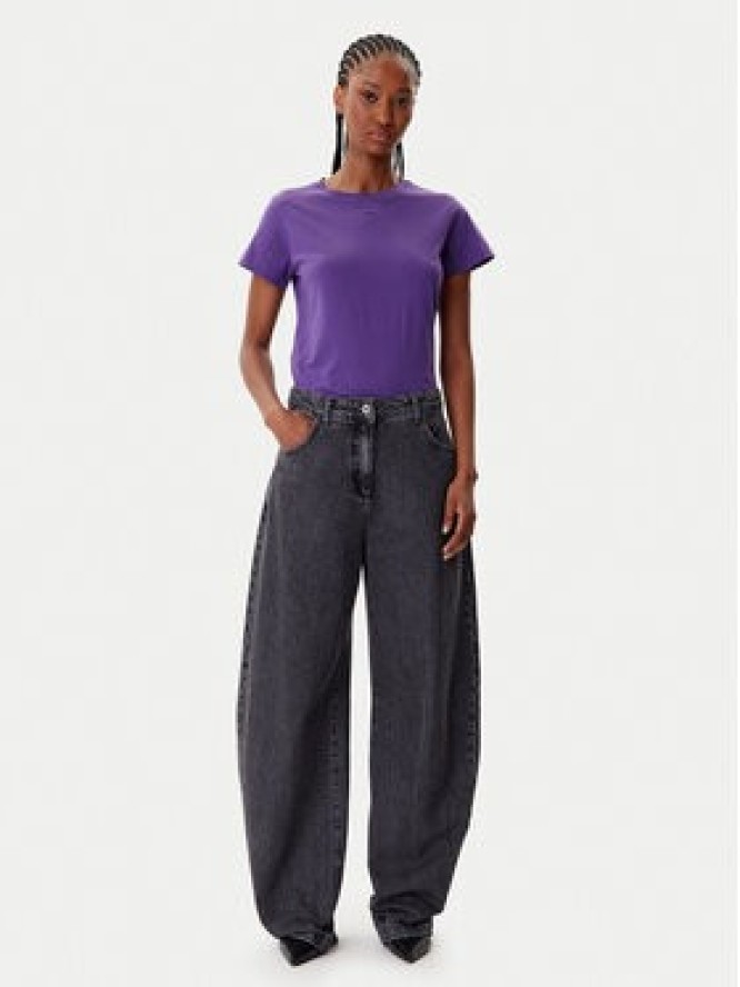 PINKO T-Shirt Basico 100373 A2RE Fioletowy Regular Fit