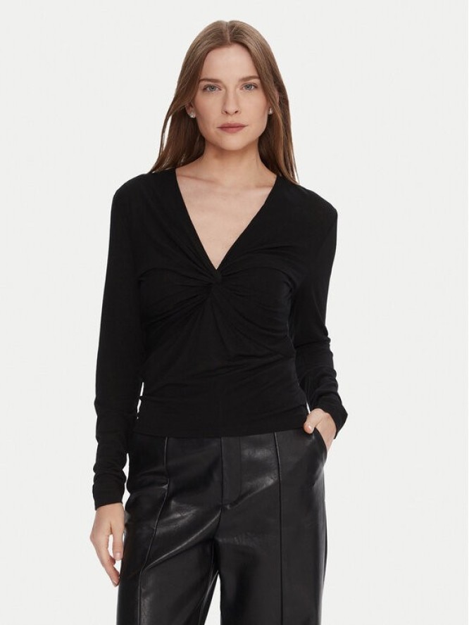 Lola Casademunt by Maite Bluzka MF2515029 Czarny Slim Fit