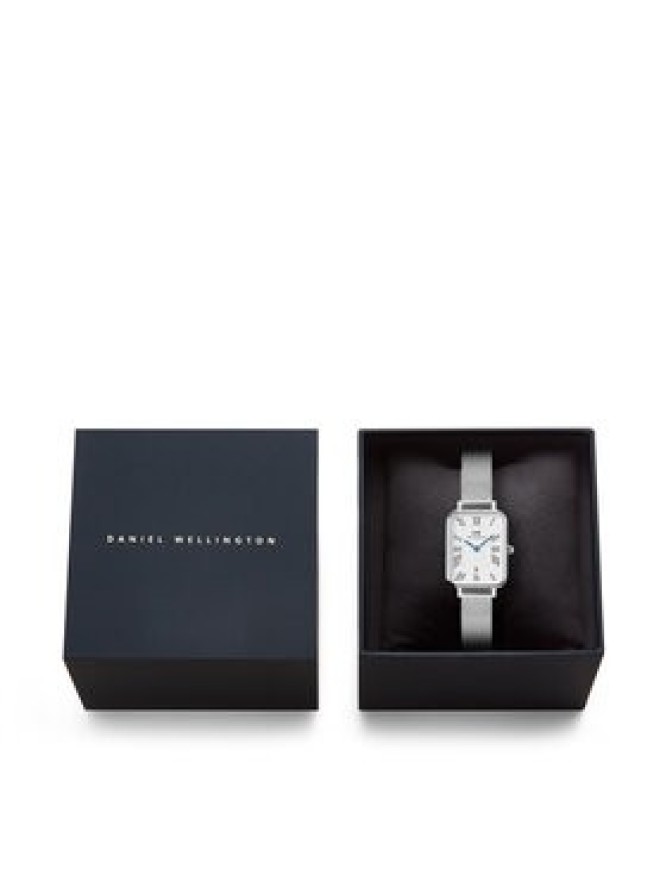 Daniel Wellington Zegarek Quadro Sterling Roman Numerals DW00100863 Srebrny