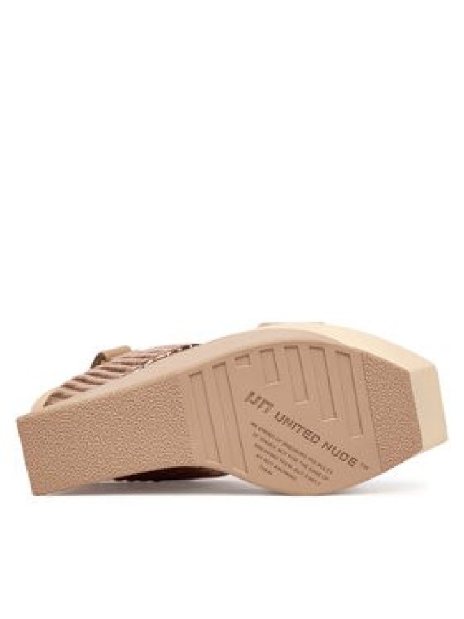 United Nude Sandały Delta Wedge Puffier 10988971188 Beżowy