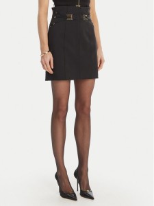 Elisabetta Franchi Spódnica mini GO-167-61E2-V320 Czarny Regular Fit