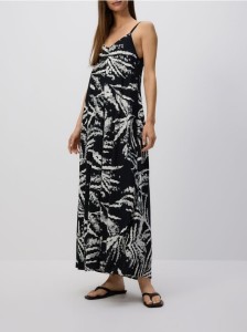 Wzorzysta sukienka - czarny