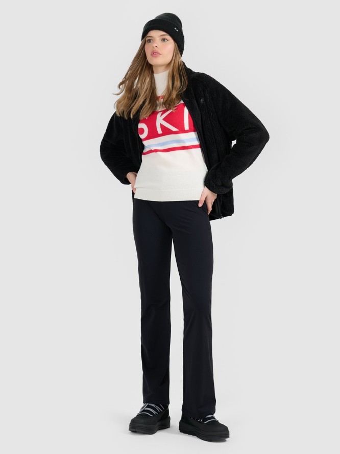 4F Golf z wełną damski - biały XS