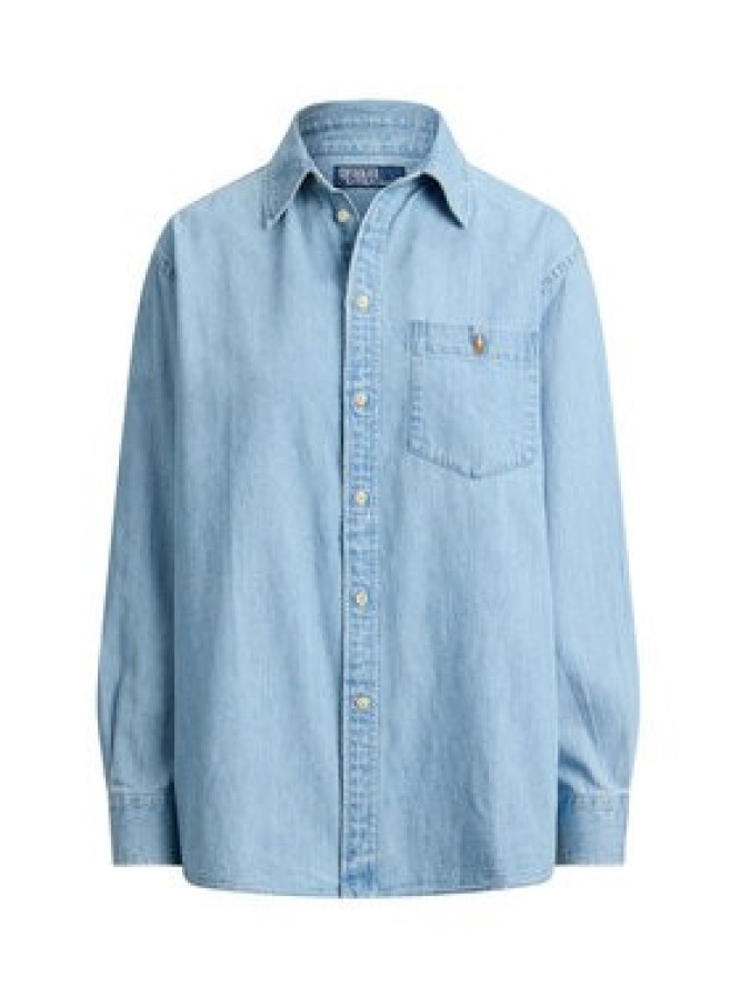 Polo Ralph Lauren Koszula jeansowa 211B17139001 Niebieski jasny Oversize