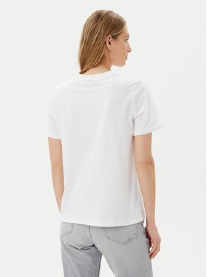 Pieces T-Shirt Maria 17155082 Biały Relaxed Fit