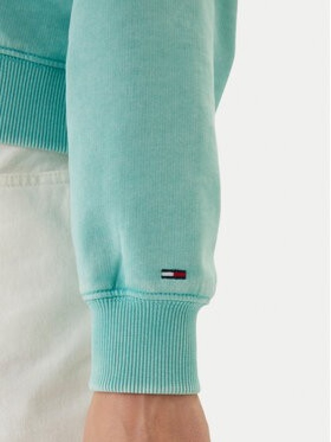 Tommy Jeans Bluza Varsity Crew DW0DW22365 Zielony Regular Fit