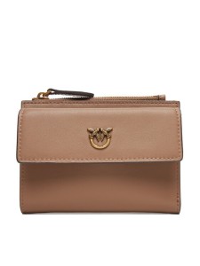 PINKO Portfel Compact Wallet AI 25-26 PCPL 103612 A29Q Beżowy