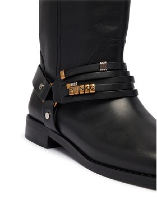 PINKO Oficerki Cheval 01 SD0583P001 Czarny