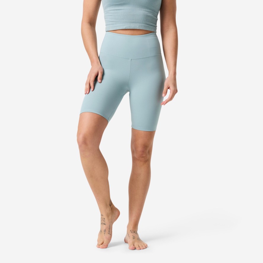 Legginsy krótkie do jogi i pilatesu Domyos