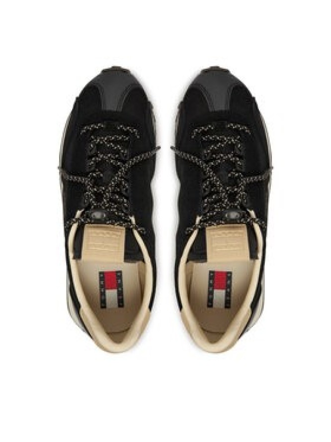 Tommy Jeans Sneakersy Tjw Retro Archive Runner Suede EN0EN03125 Czarny