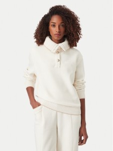 Guess Bluza W6YQ22 K5315 Kremowy Regular Fit