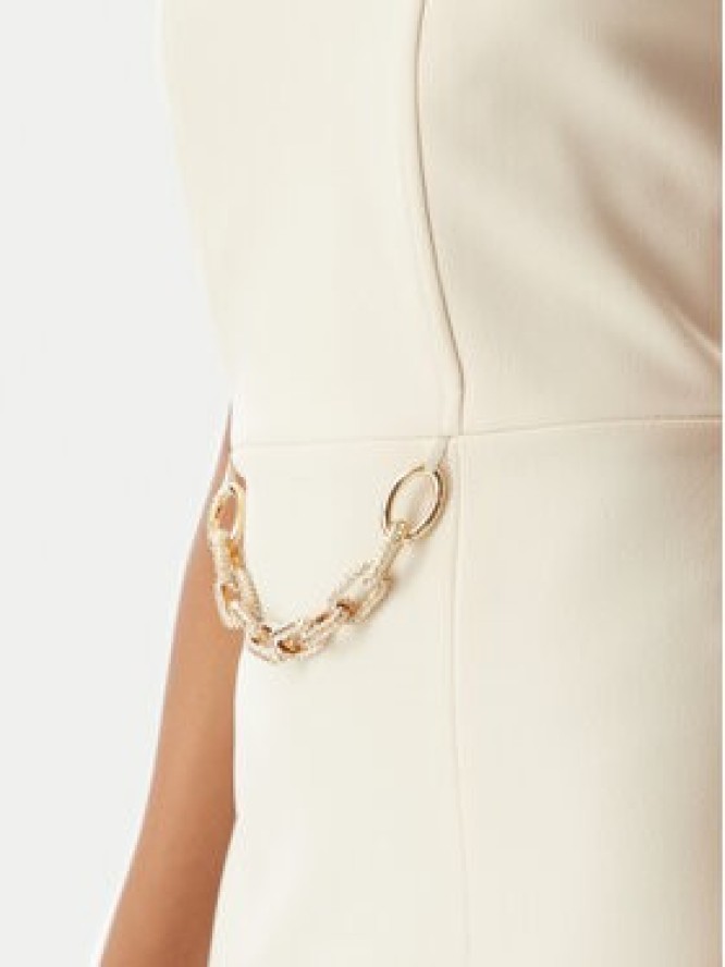 Rinascimento Sukienka wieczorowa CFC0123610003 Beżowy Regular Fit