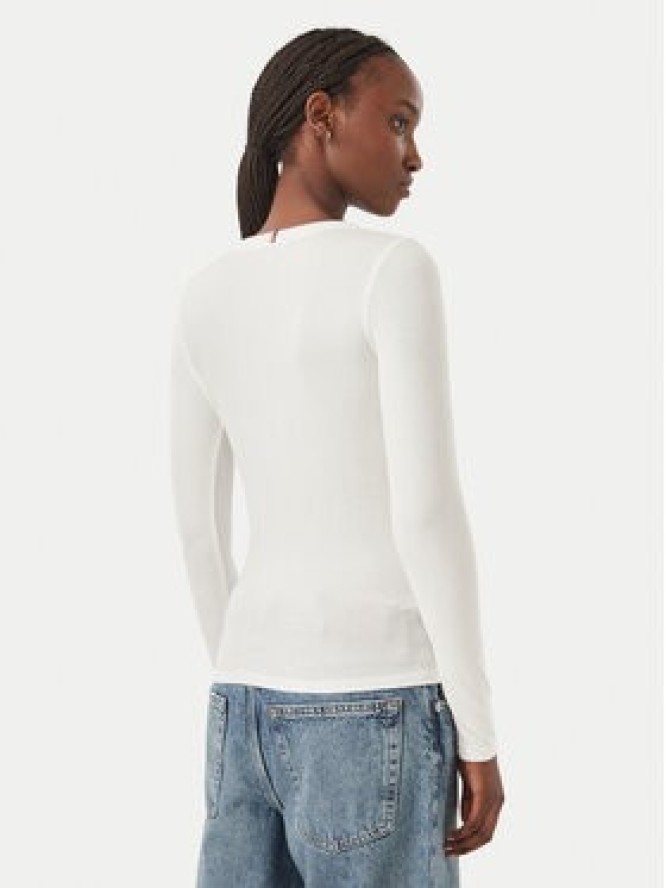 Tommy Jeans Bluzka DW0DW23259 Biały Slim Fit