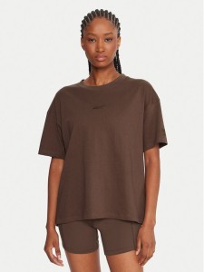 Reebok T-Shirt RK25315CCW Brązowy Regular Fit