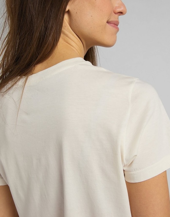 DAMSKI T-SHIRT LEE KANSAS GRAPHIC TEE SHARK TOOTH L44HEPQB 112109876