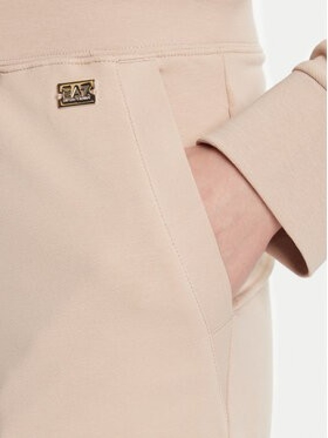 EA7 Emporio Armani Spodnie dresowe 7W000461 AF13135 U1046 Beżowy Regular Fit