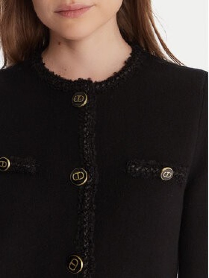 TWINSET Marynarka 252TT3040 Czarny Regular Fit