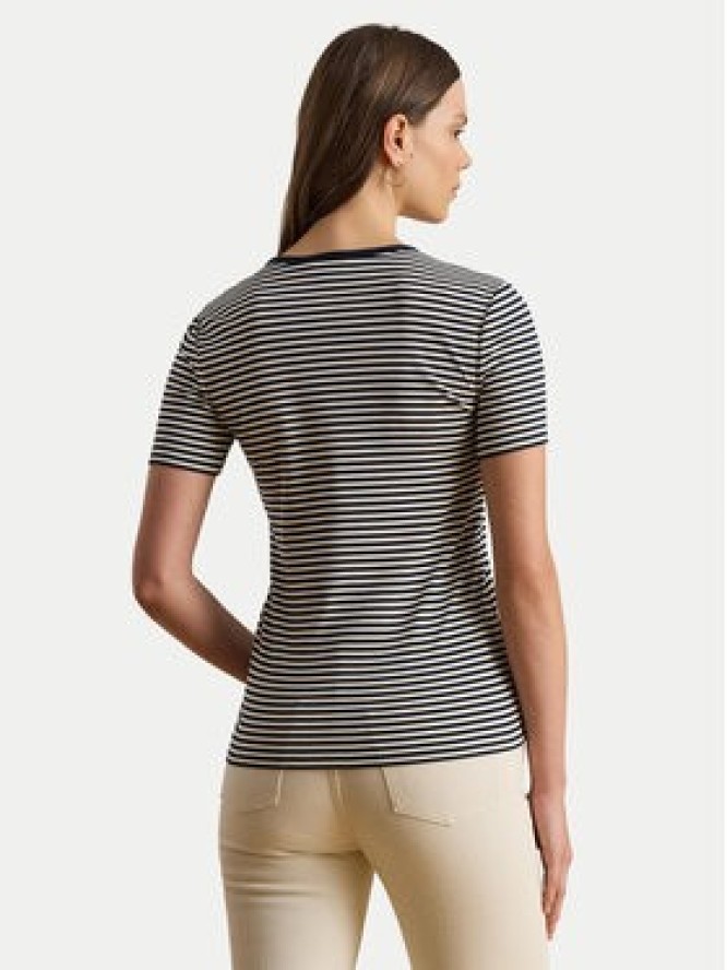 LAUREN RALPH LAUREN T-Shirt 200P03721002 Granatowy Slim Fit