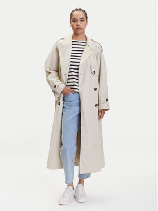 Tommy Hilfiger Trencz WW0WW45632 Beżowy Oversize