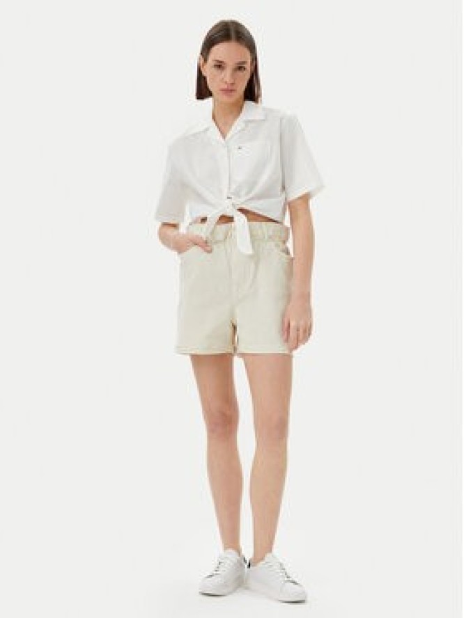 Tommy Jeans Szorty materiałowe DW0DW21656 Beżowy Regular Fit