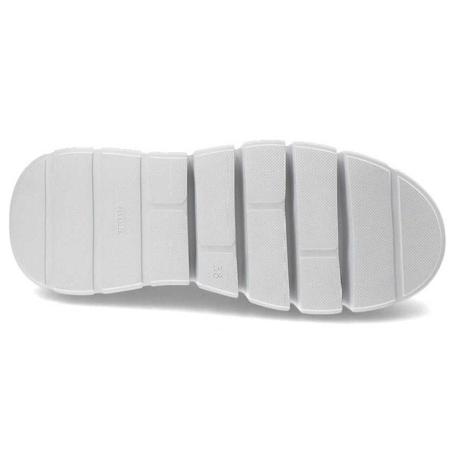 Białe Półbuty Armodo Wsuwane Mokasyny Damskie