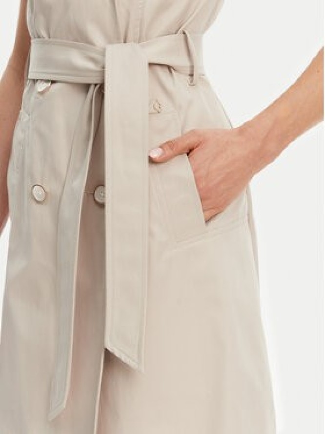 Guess Sukienka koszulowa W5GK0V WH5V1 Beżowy Regular Fit