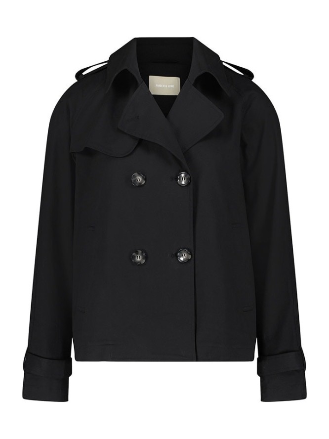 AMBER & JUNE Kurtka przejściowa w kolorze czarnym rozmiar: 42