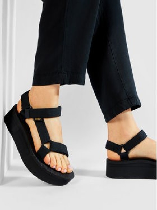 Teva Sandały Flatform Universal 1008844 Czarny