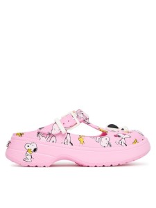 Crocs Klapki Peanuts Mary Jane Clog 211130 Różowy