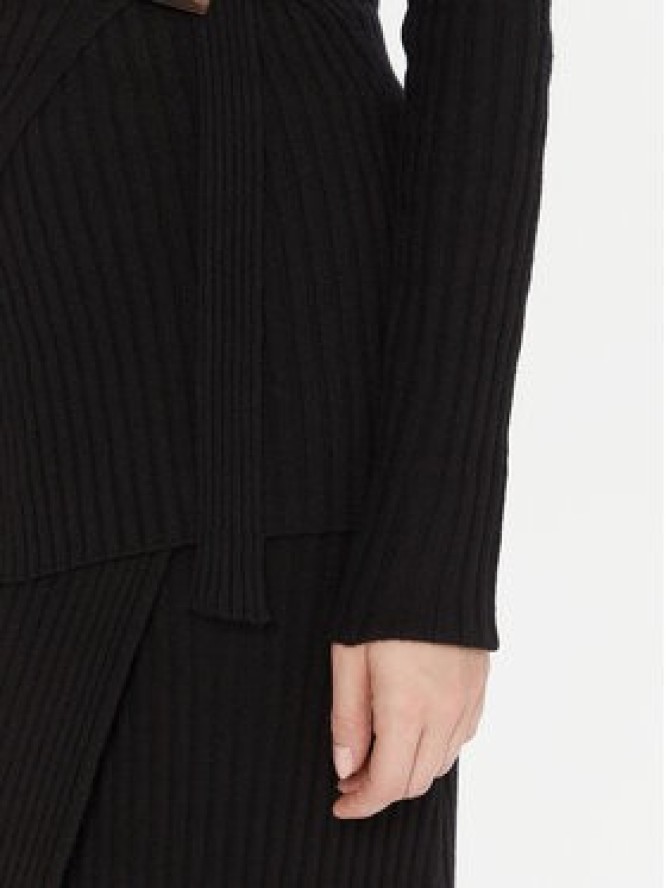 Kontatto Kardigan 3M0954C Czarny Slim Fit