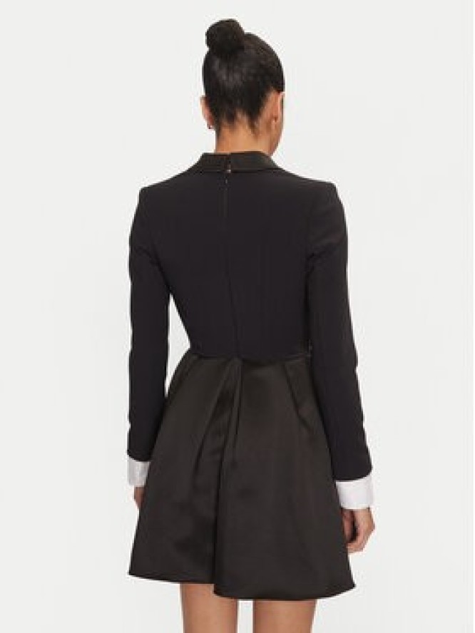 Elisabetta Franchi Sukienka koktajlowa AB-710-47E2-V560 Czarny Regular Fit