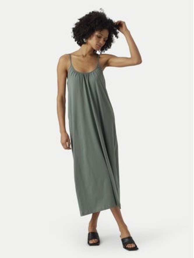Vero Moda Sukienka letnia Luna 10286077 Zielony Regular Fit