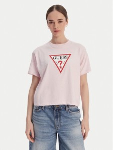Guess Jeans T-Shirt W4YI73 K8HM0 Różowy Regular Fit