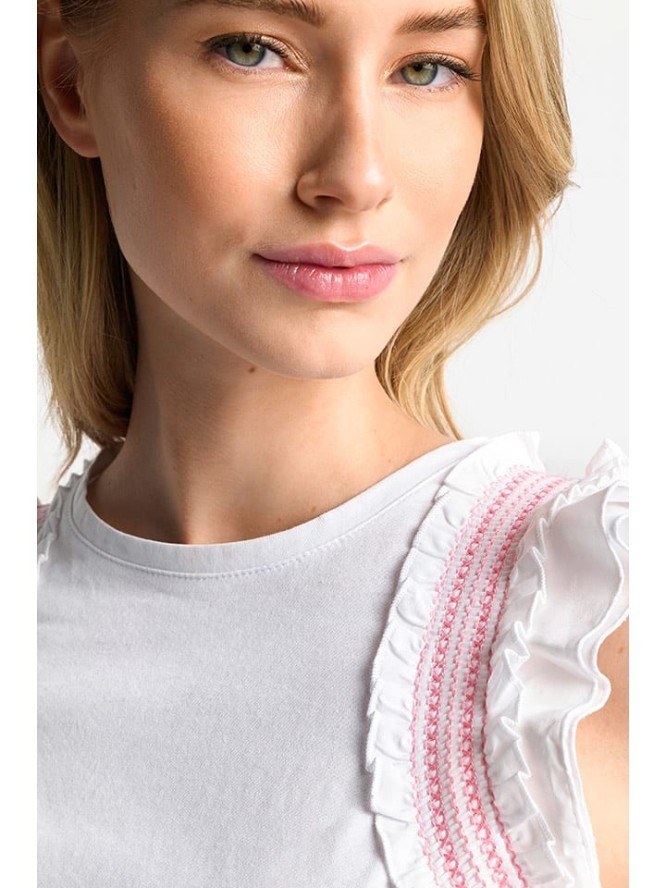 Rich & Royal Bluzka w kolorze białym rozmiar: L