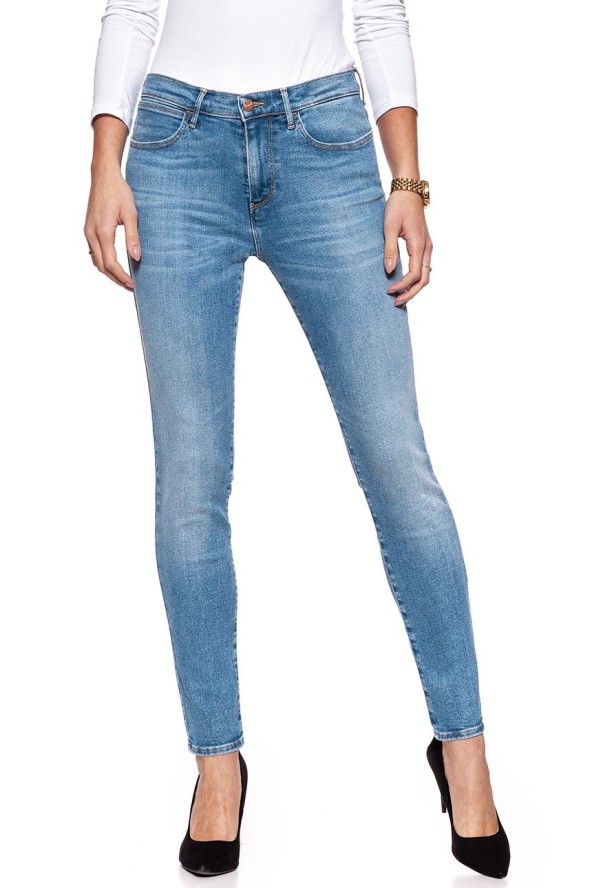 WRANGLER HIGH RISE SKINNY PEKIN SKY W27HFS17S 112128078