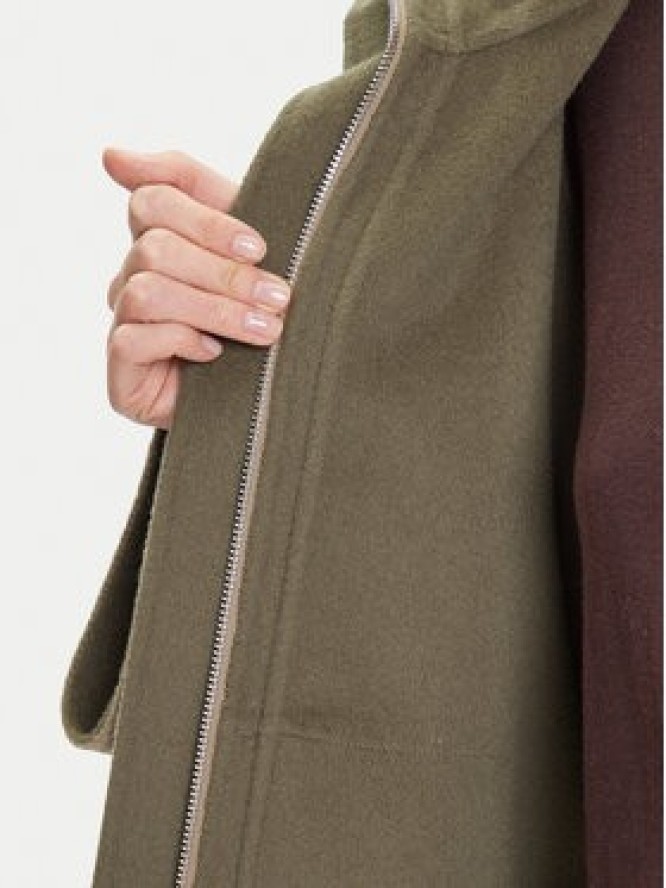 MAX&Co. Płaszcz wełniany Letizia 2526086071200 Zielony Oversize