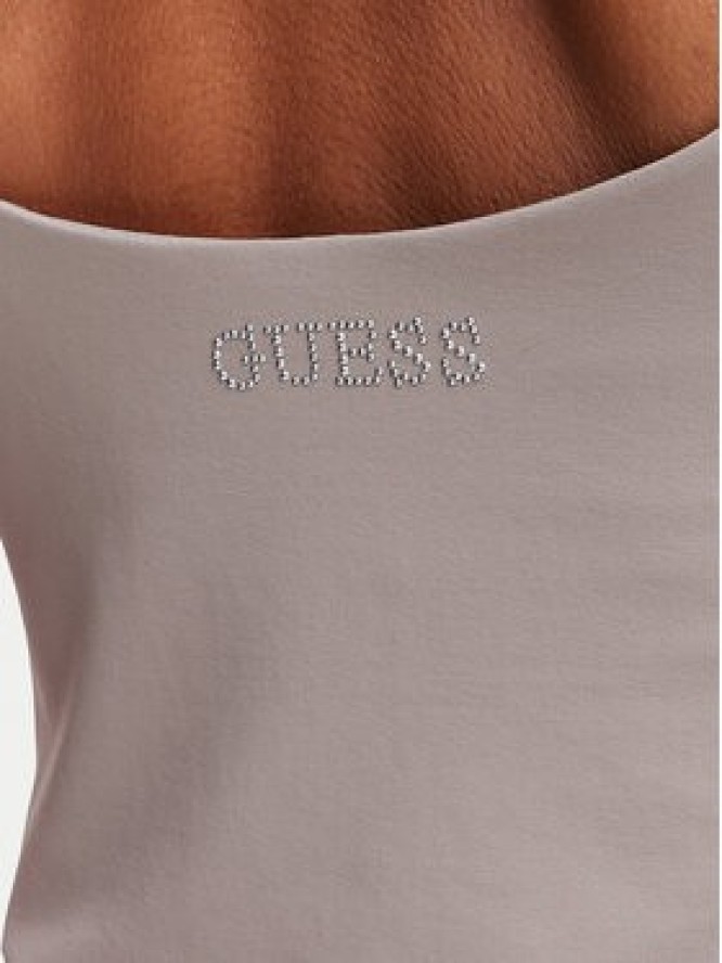 Guess Top V6YP18 K4788 Beżowy ciemny Slim Fit