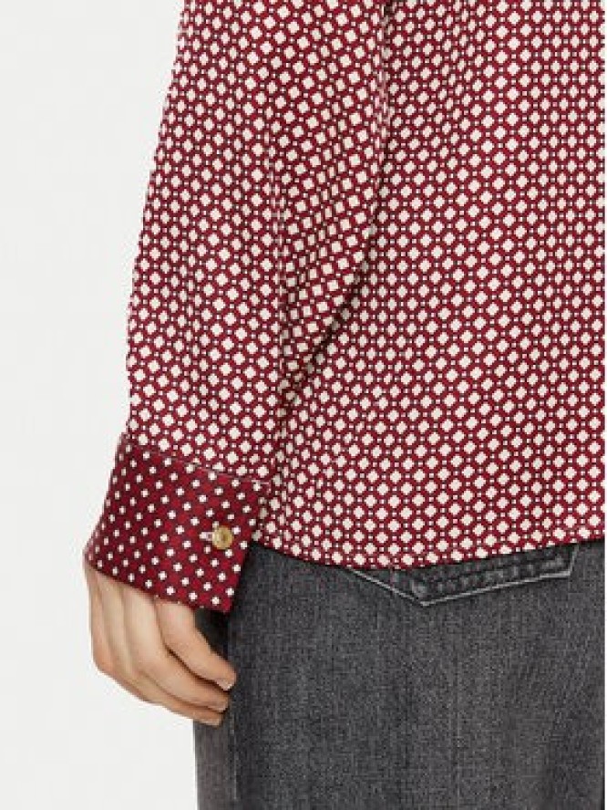 Tommy Hilfiger Koszula WW0WW44036 Bordowy Relaxed Fit