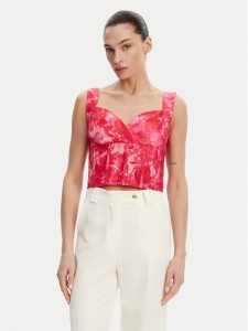 Fracomina Top FR25ST2024W775U6 Różowy Slim Fit
