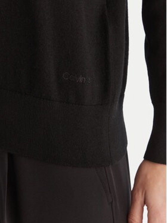 Calvin Klein Sweter LV044A305G Czarny Regular Fit
