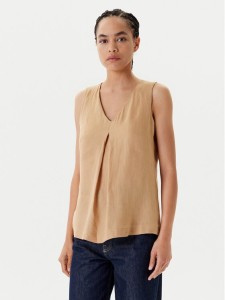 United Colors Of Benetton Bluzka 5BMLDQ06W Beżowy Regular Fit