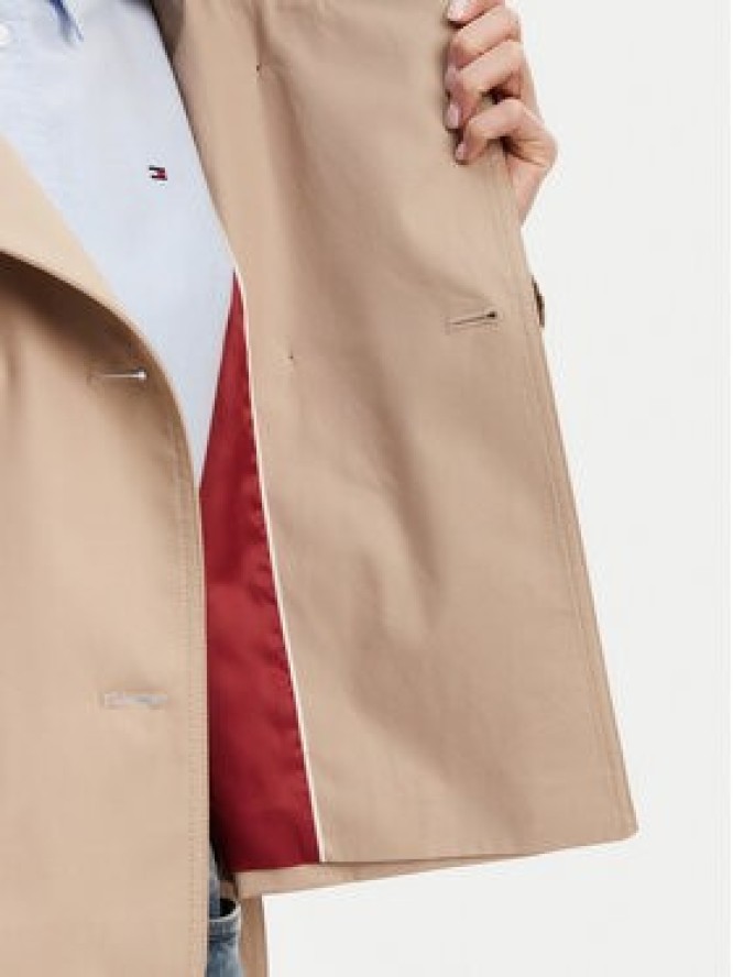 Tommy Hilfiger Trencz WW0WW43933 Beżowy Regular Fit