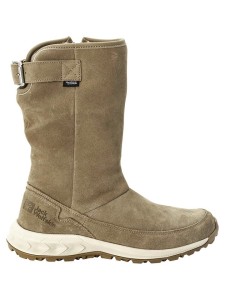 Jack Wolfskin Skórzane kozaki zimowe "Queenstown Texapore" w kolorze beżowym rozmiar: 36
