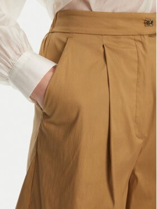 Max Mara Beachwear Bermudy Sultano 2516141019 Brązowy Relaxed Fit