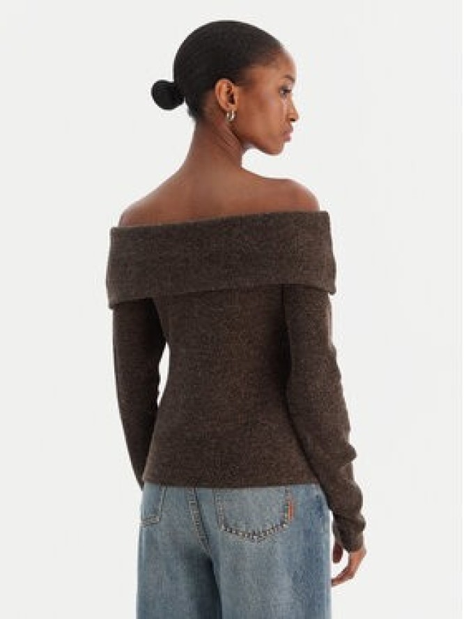 Vero Moda Sweter Kaia 10333298 Brązowy Regular Fit