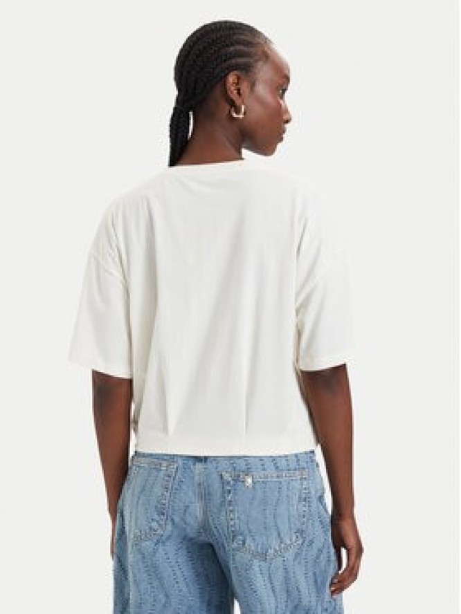 Liu Jo Sport T-Shirt TA6119 JS923 Kremowy Oversize