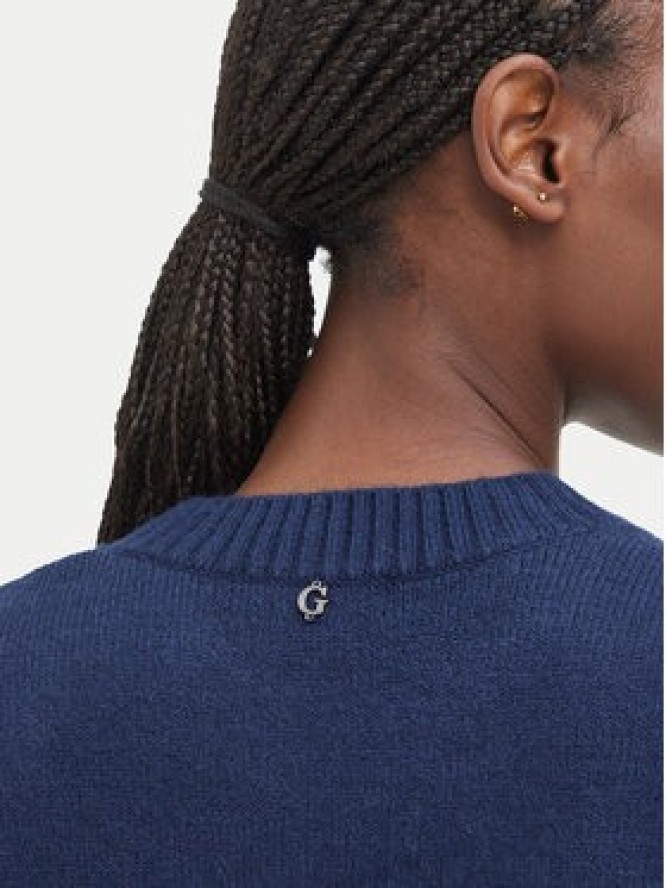 Guess Sweter W6BR48 Z1447 Granatowy Regular Fit