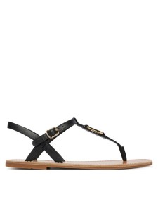 Tommy Hilfiger Sandały Leather Thong Sandal FW0FW09127 Czarny